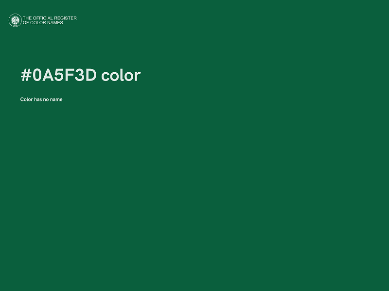 #0A5F3D color image