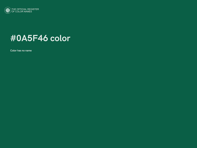 #0A5F46 color image