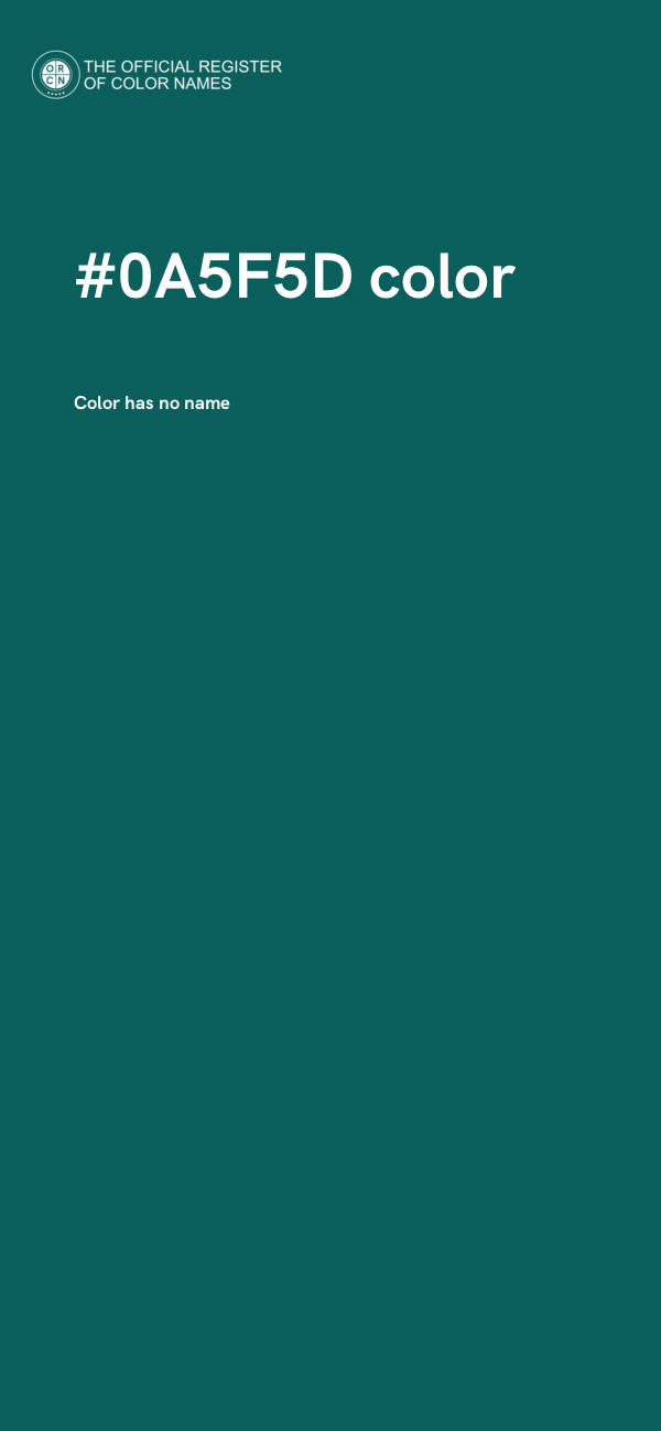 #0A5F5D color image