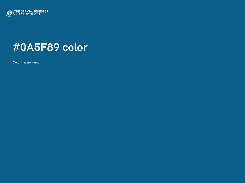 #0A5F89 color image