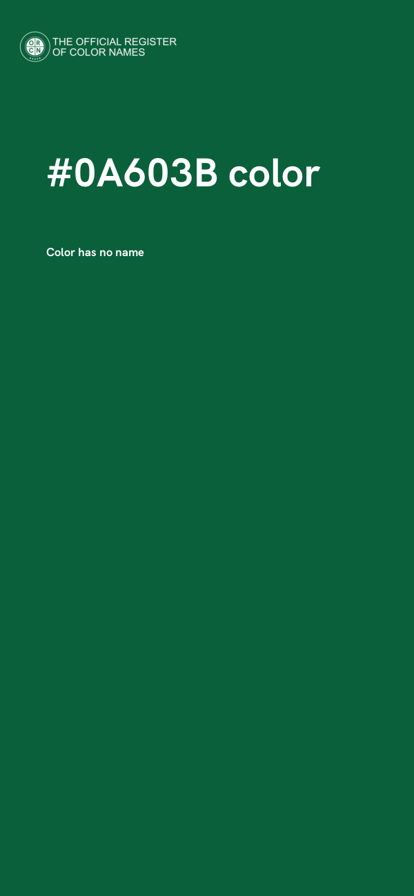 #0A603B color image