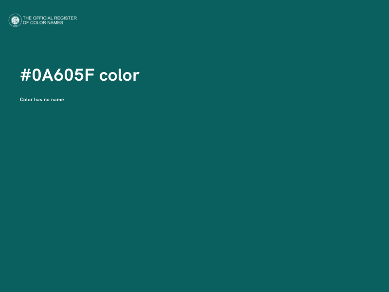 #0A605F color image