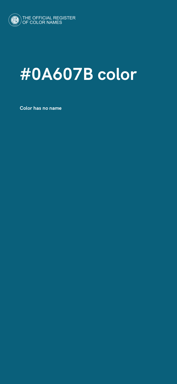 #0A607B color image