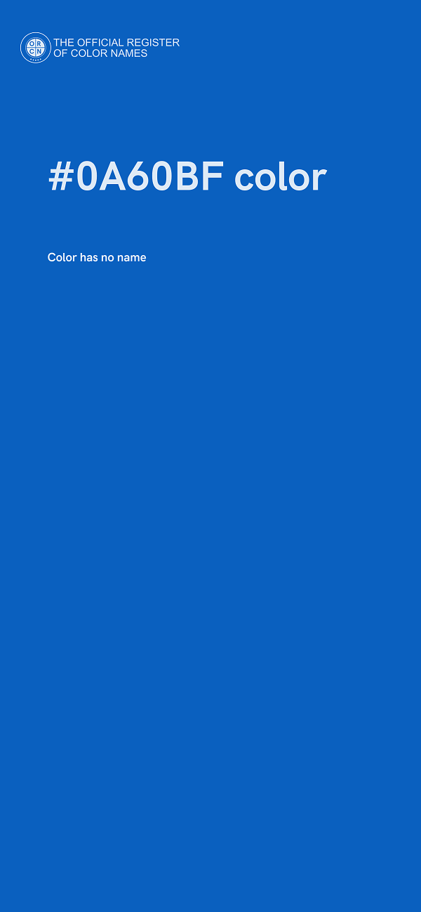 #0A60BF color image