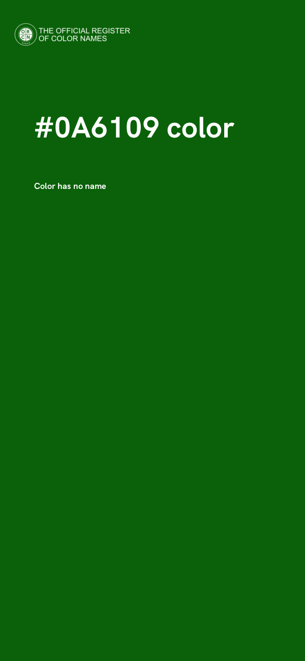 #0A6109 color image
