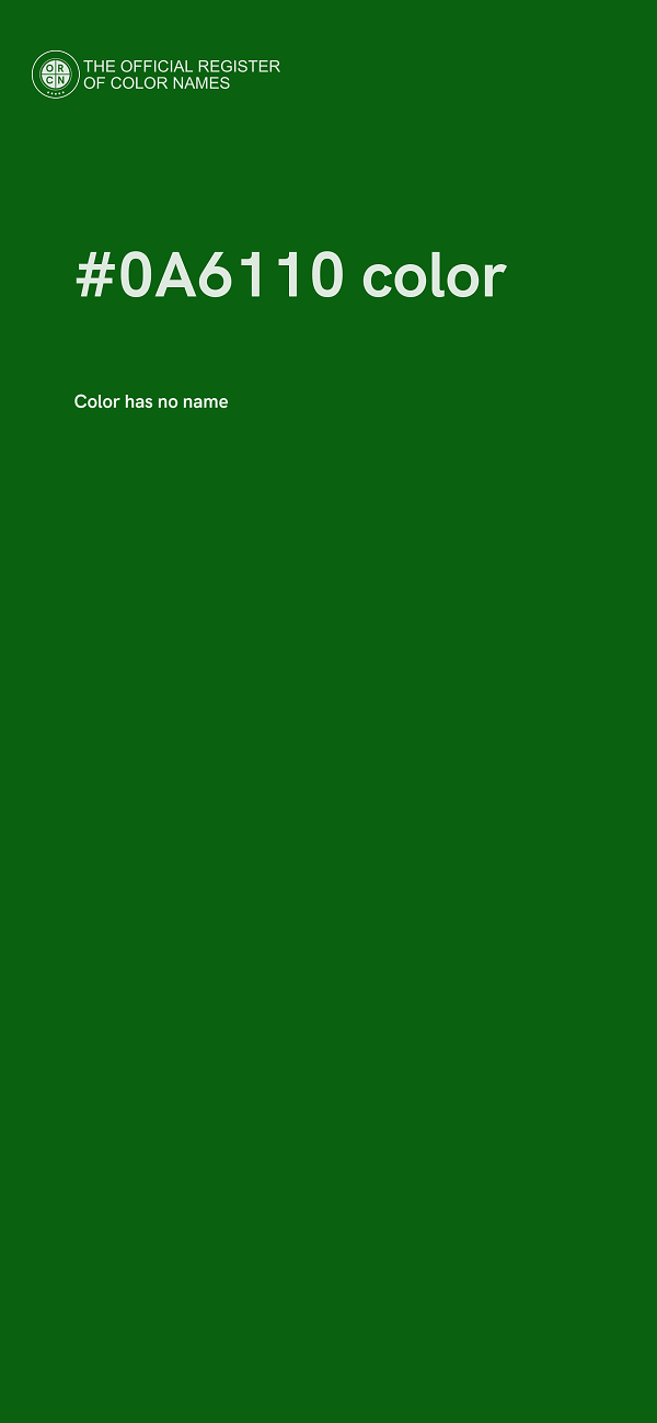 #0A6110 color image