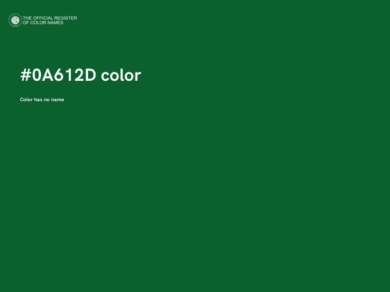 #0A612D color image