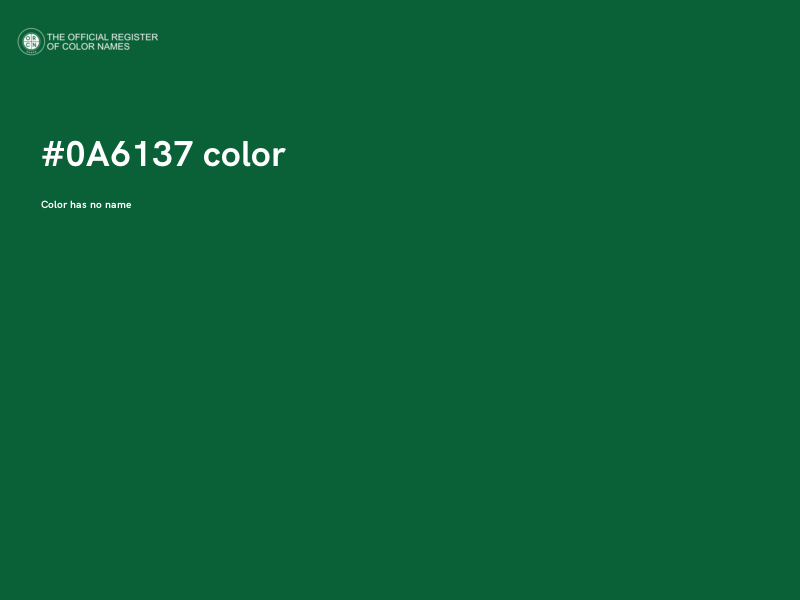 #0A6137 color image