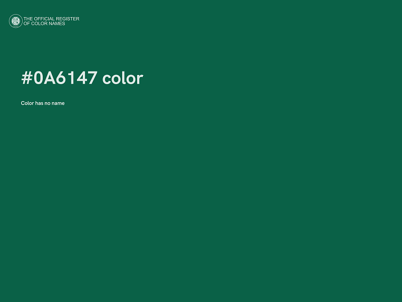 #0A6147 color image