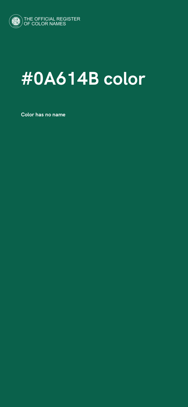 #0A614B color image