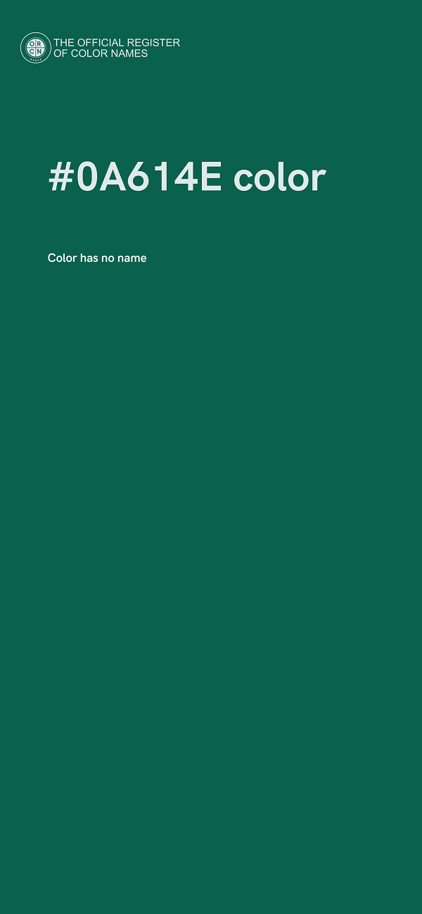 #0A614E color image