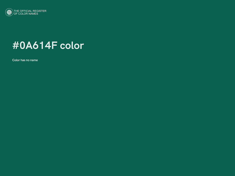 #0A614F color image