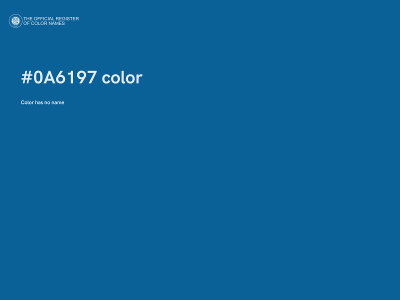 #0A6197 color image