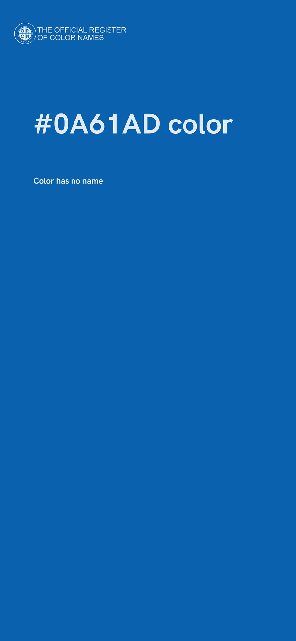 #0A61AD color image