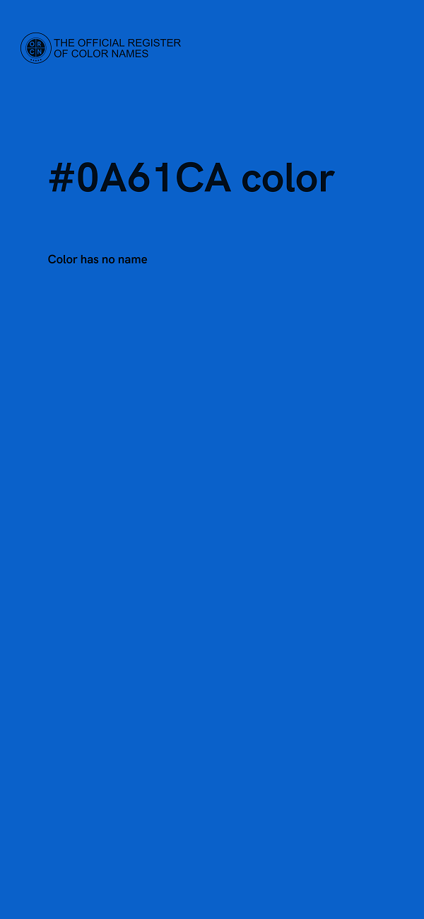 #0A61CA color image