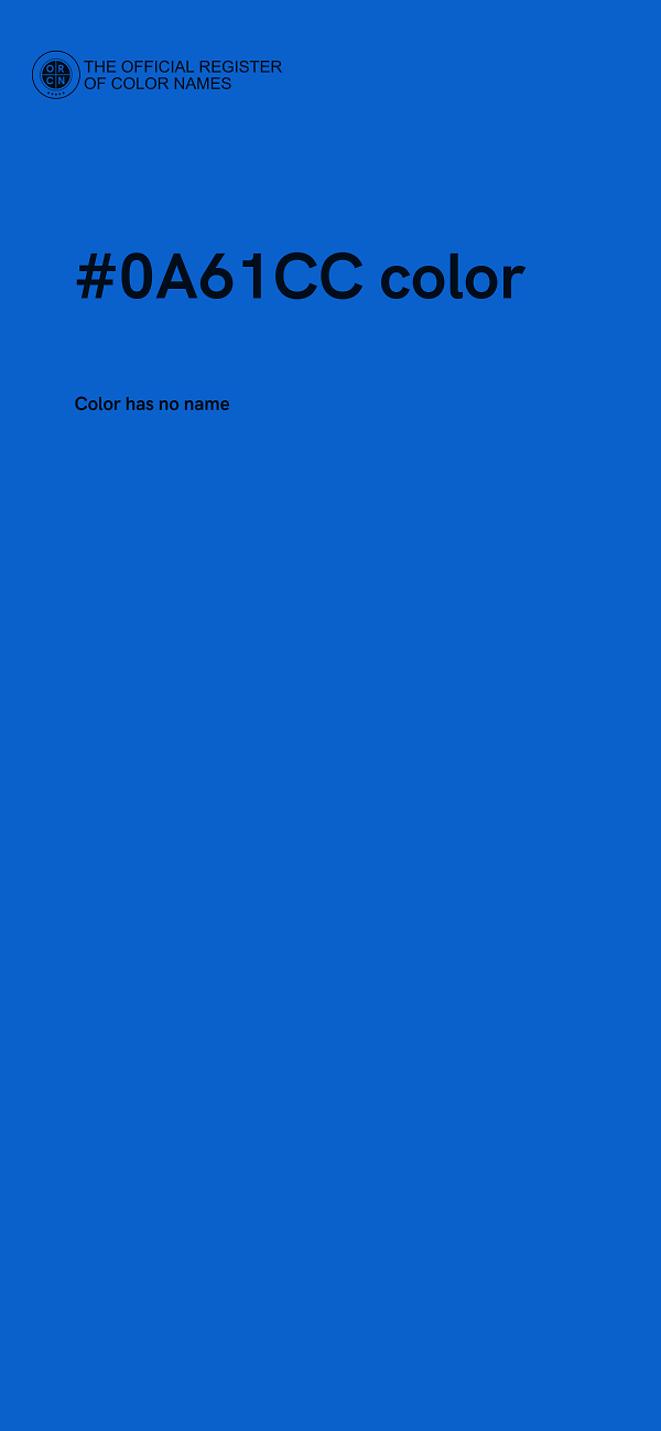#0A61CC color image
