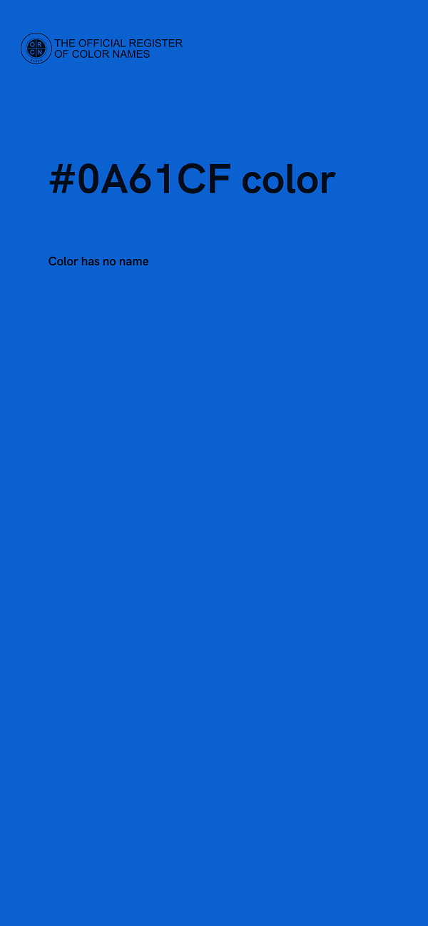 #0A61CF color image