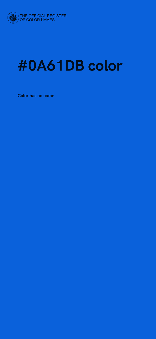 #0A61DB color image
