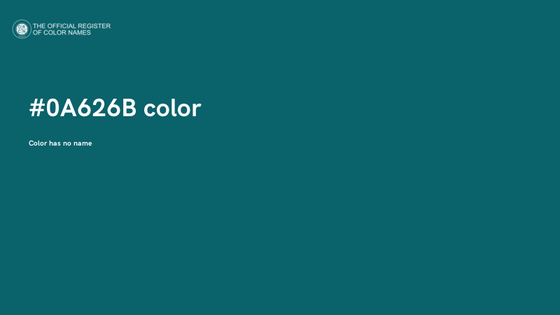 #0A626B color image