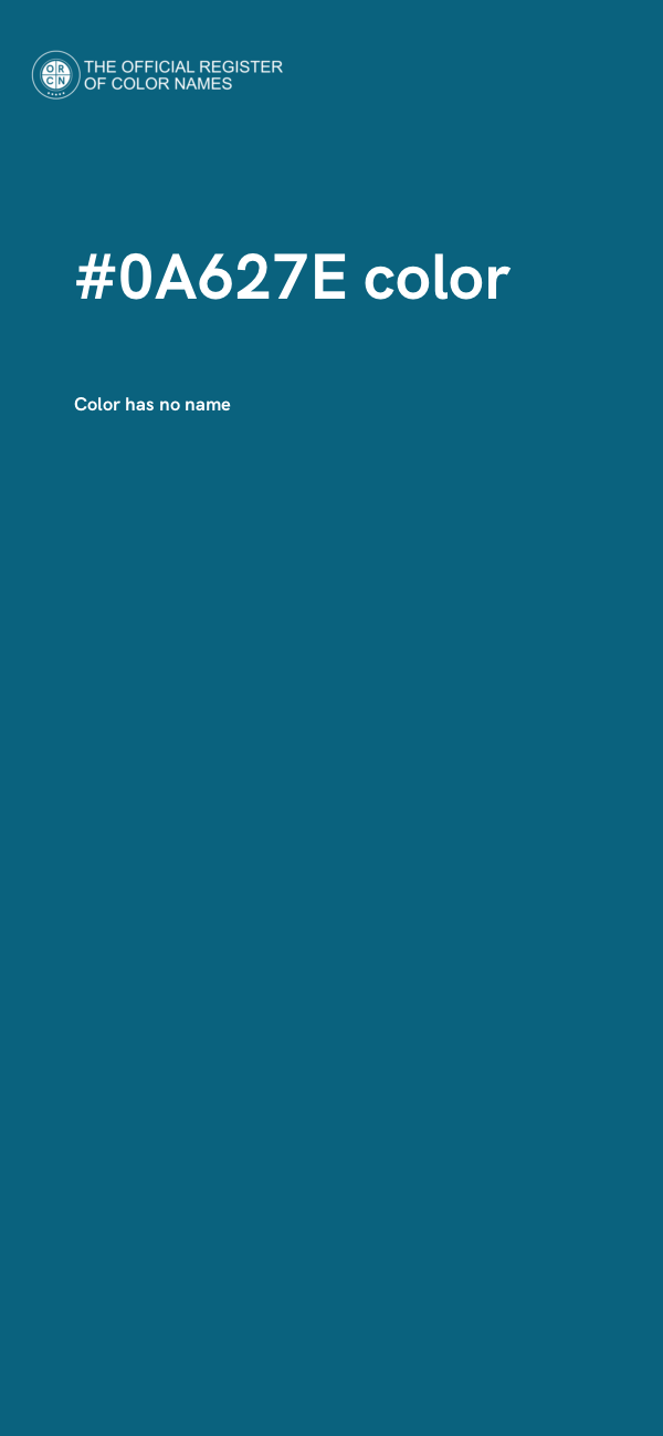 #0A627E color image