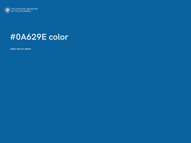 #0A629E color image