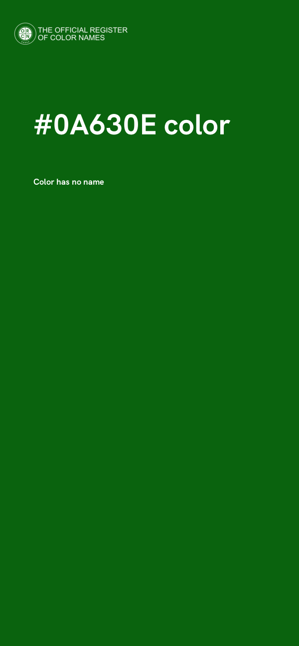 #0A630E color image