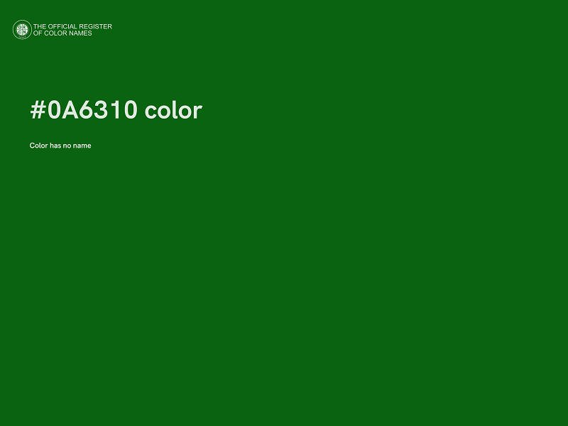 #0A6310 color image