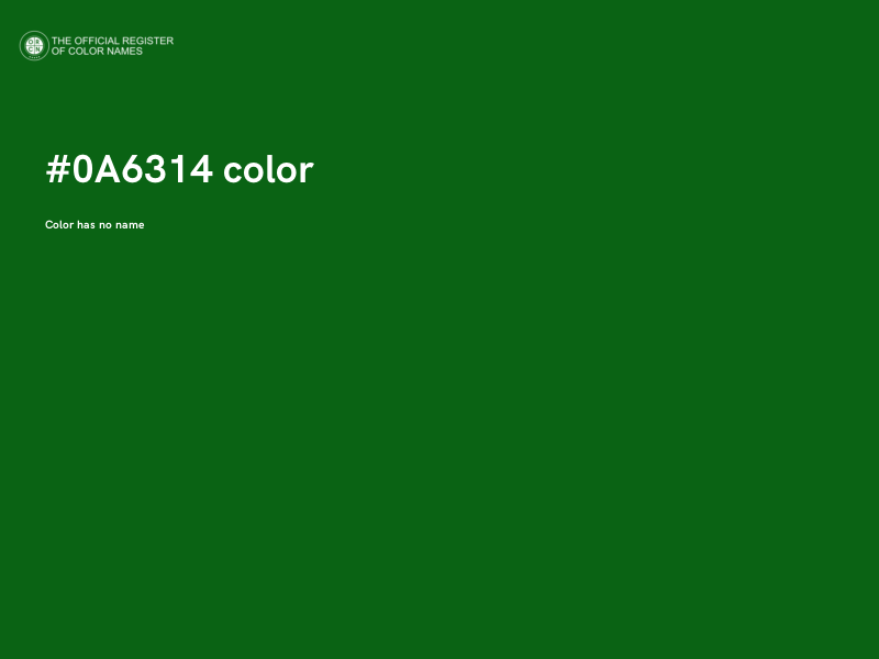 #0A6314 color image