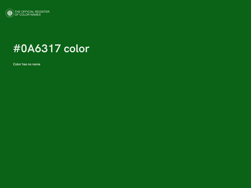 #0A6317 color image