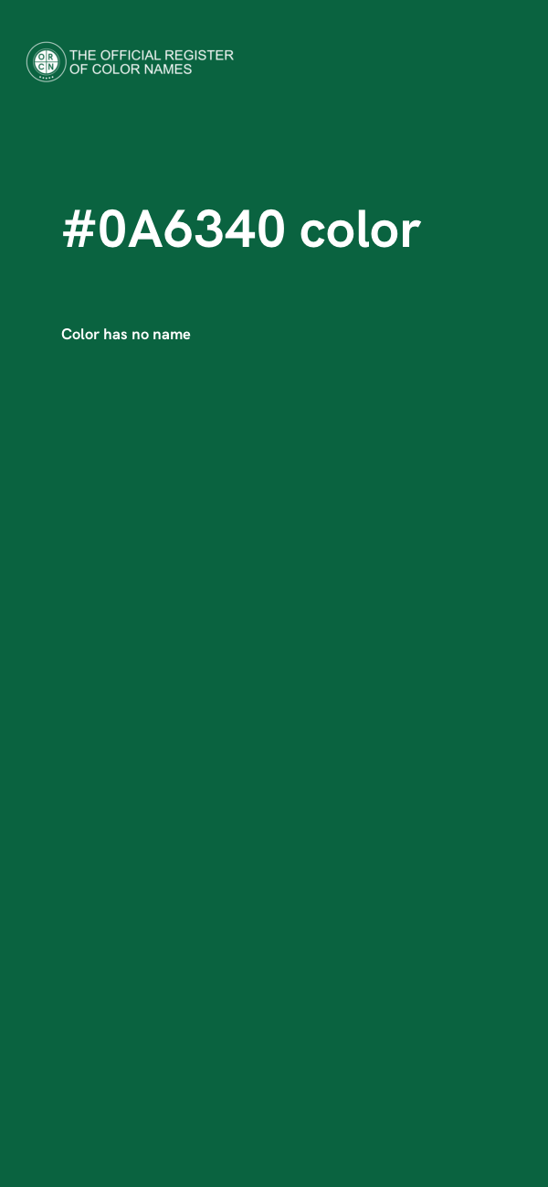 #0A6340 color image