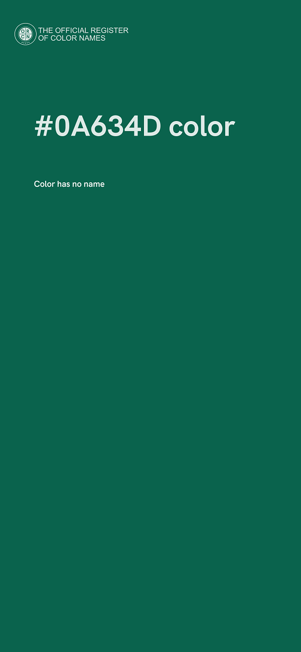 #0A634D color image