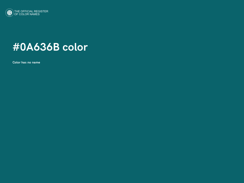 #0A636B color image