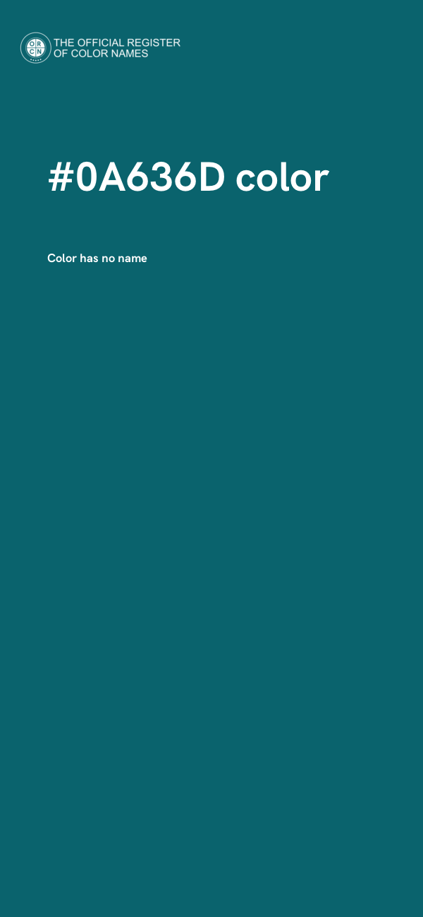 #0A636D color image