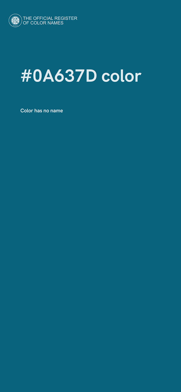 #0A637D color image