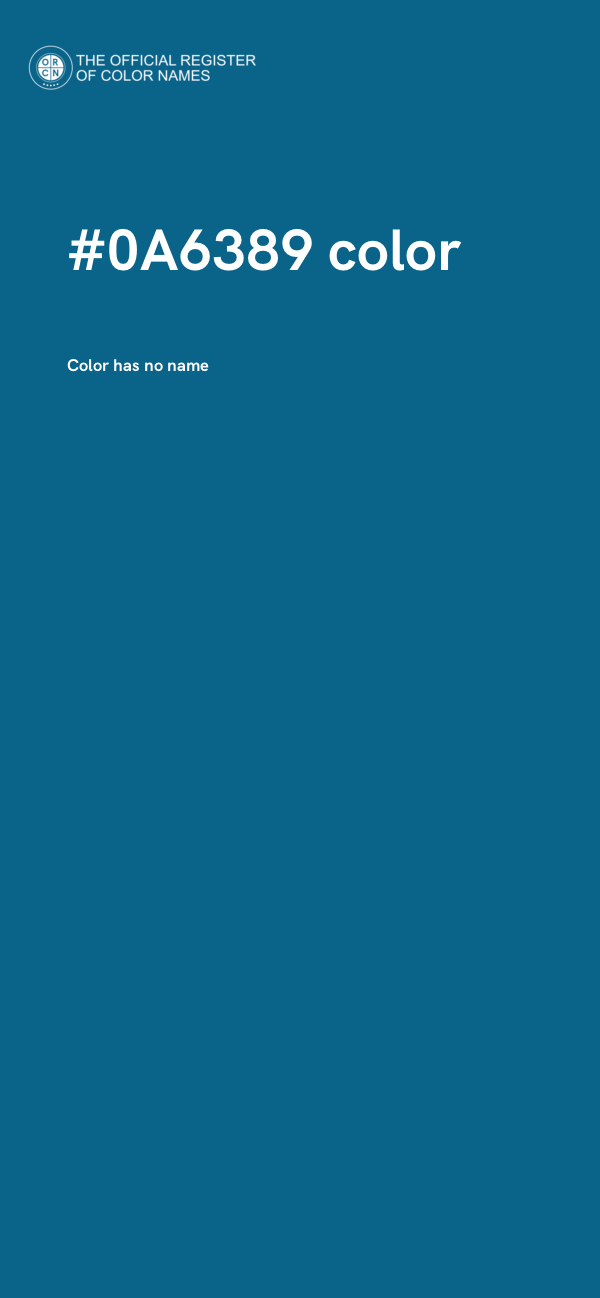 #0A6389 color image