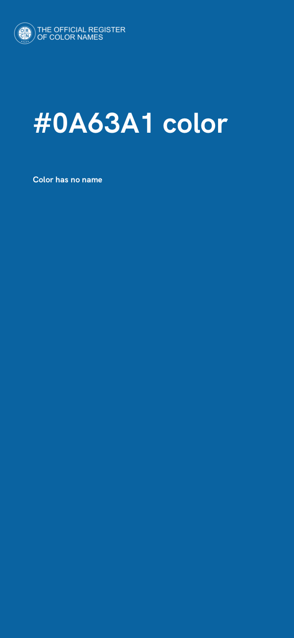 #0A63A1 color image