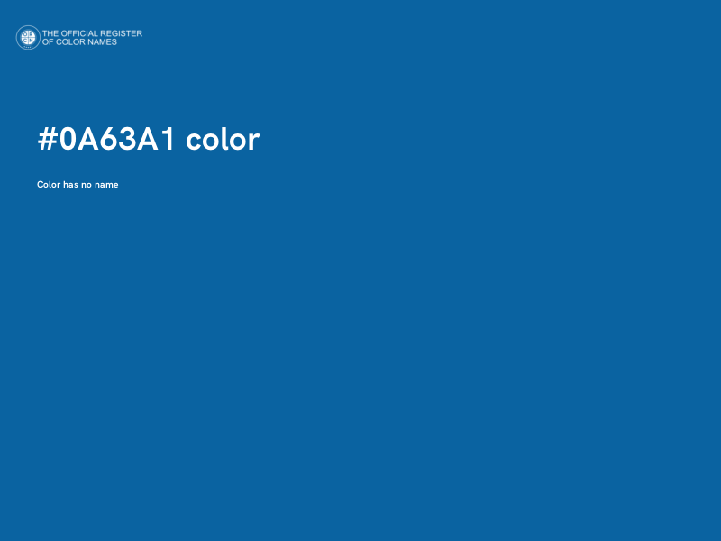 #0A63A1 color image