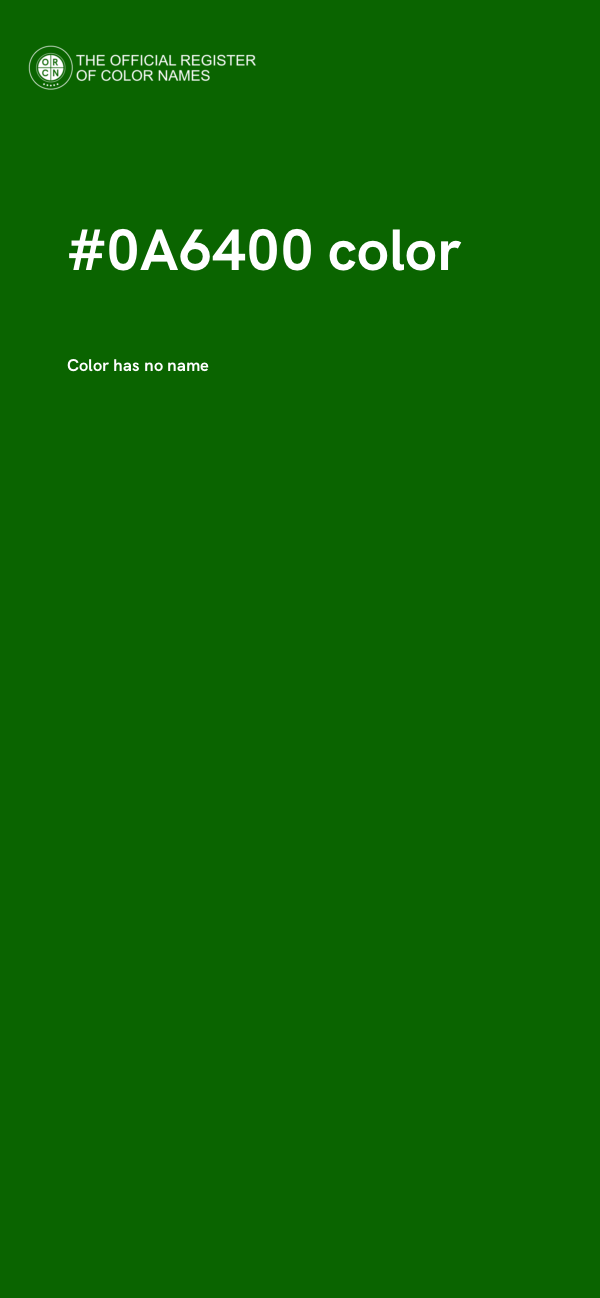 #0A6400 color image