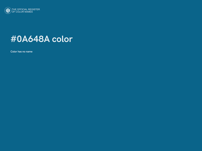 #0A648A color image