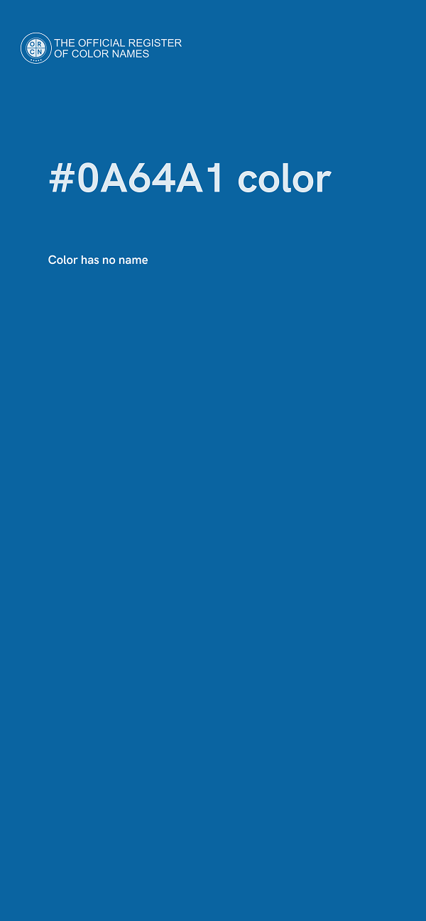 #0A64A1 color image