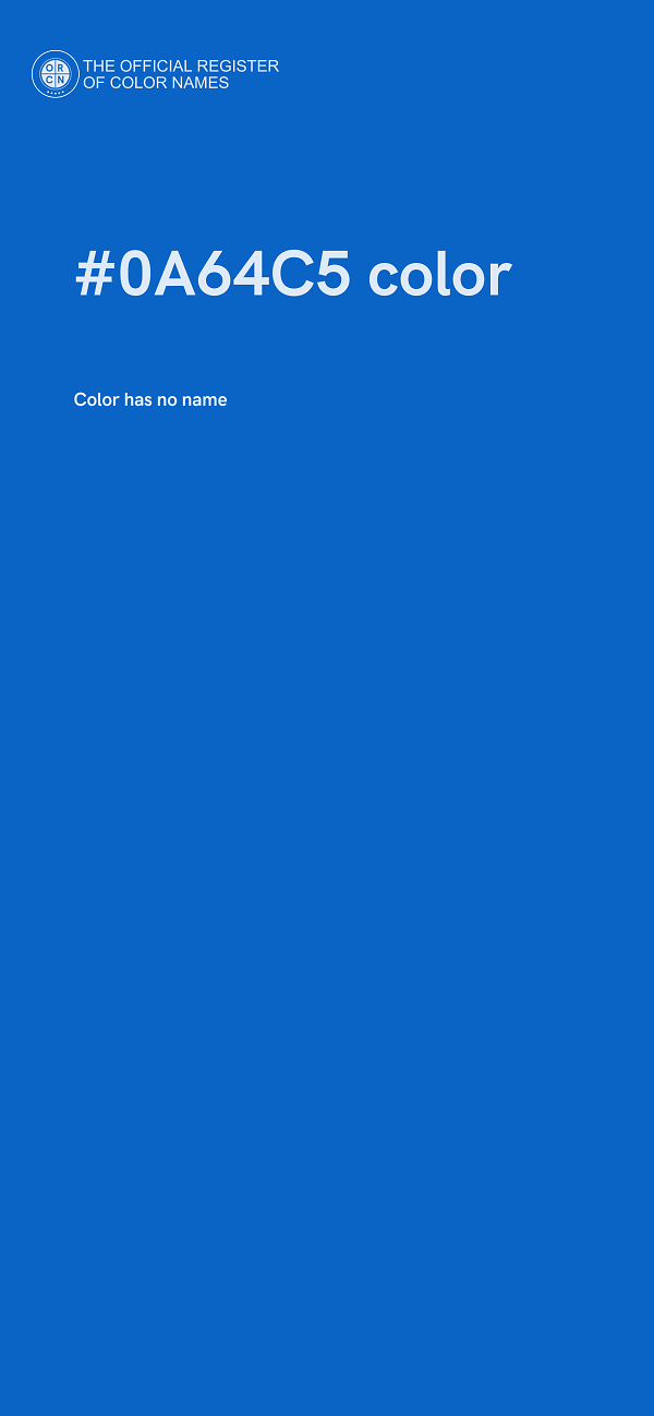 #0A64C5 color image