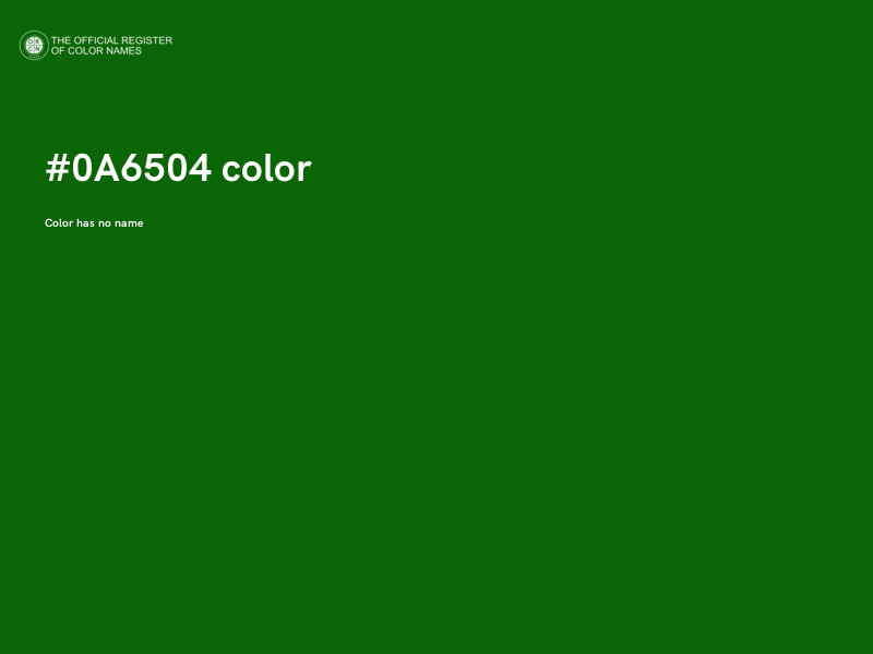 #0A6504 color image