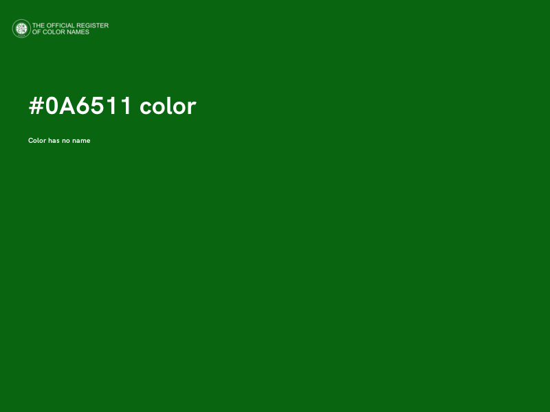 #0A6511 color image