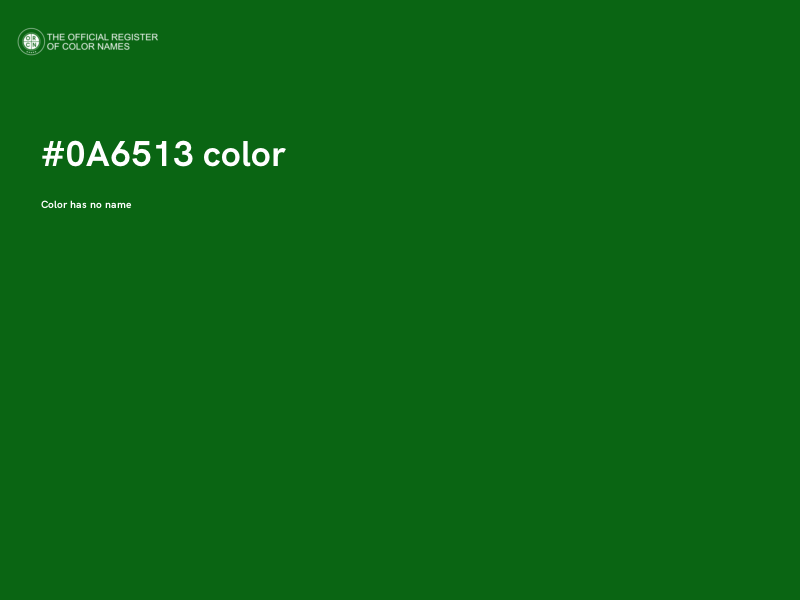 #0A6513 color image