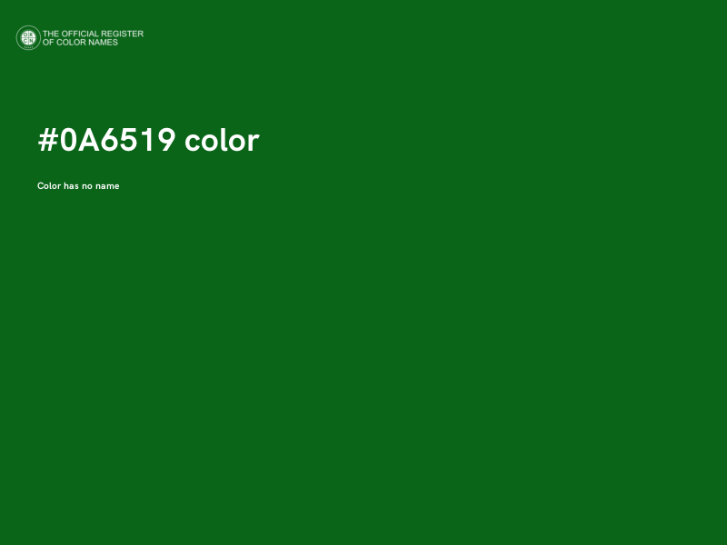 #0A6519 color image