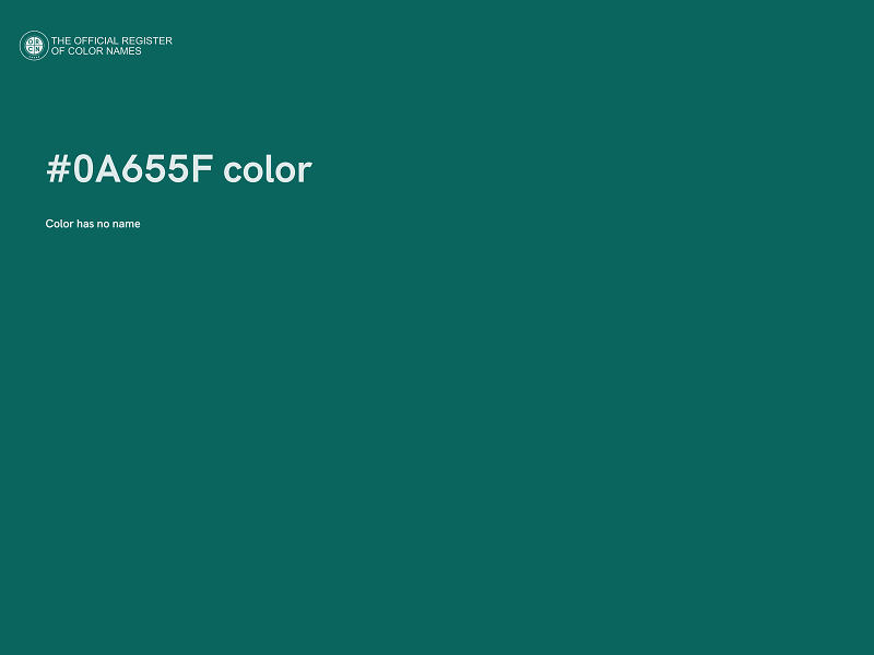 #0A655F color image