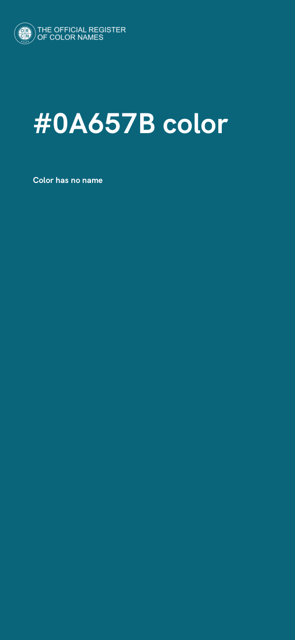 #0A657B color image