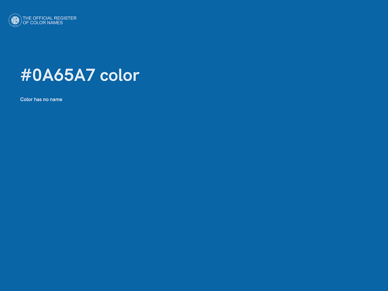 #0A65A7 color image