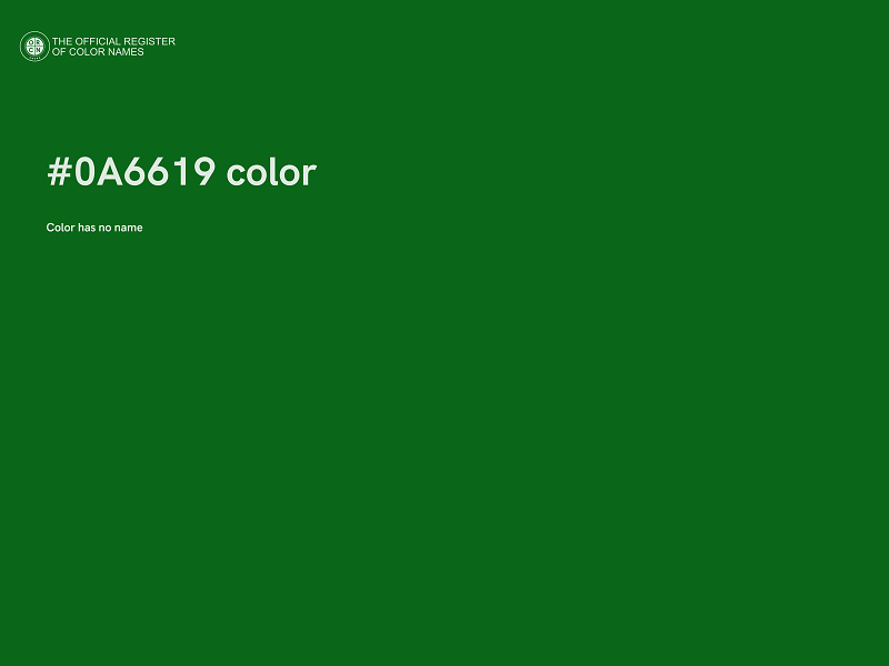 #0A6619 color image