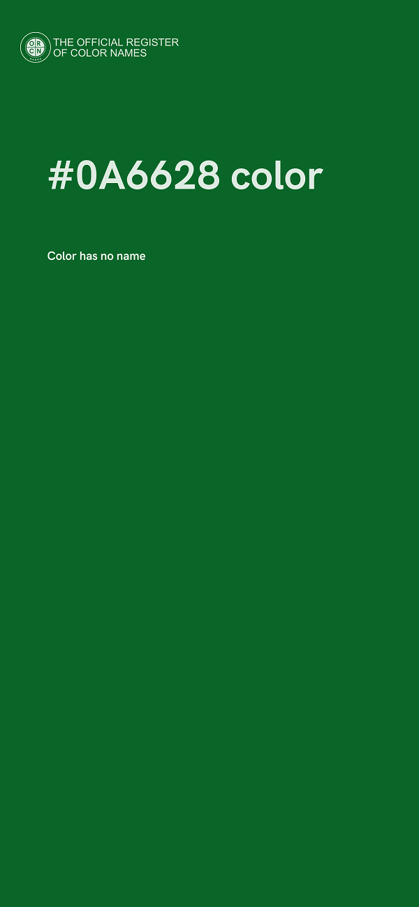 #0A6628 color image